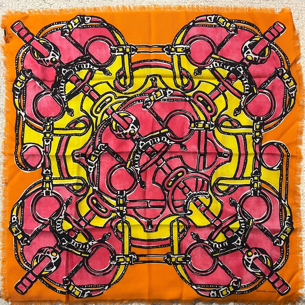 Sold: NWT: Hermes Cashmere Scarf 65cm